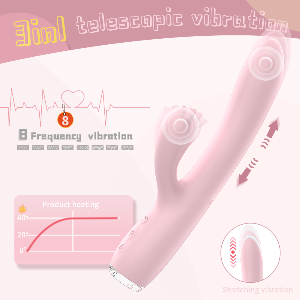 Romance Thrusting & Heating Dual Vibrator