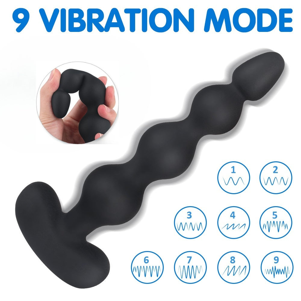 Andrew Beaded Vibrating Anal Plug
