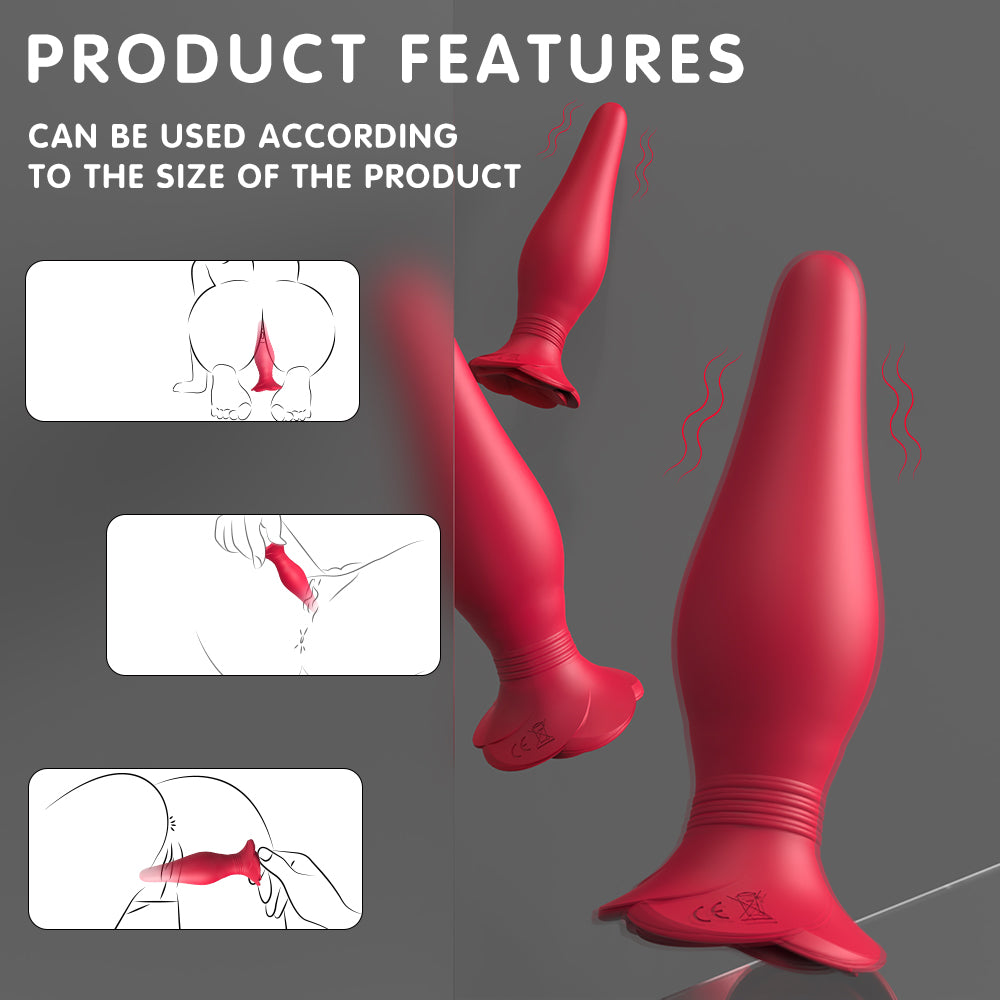 Frenzier Rose Vibrating Anal Plug Set