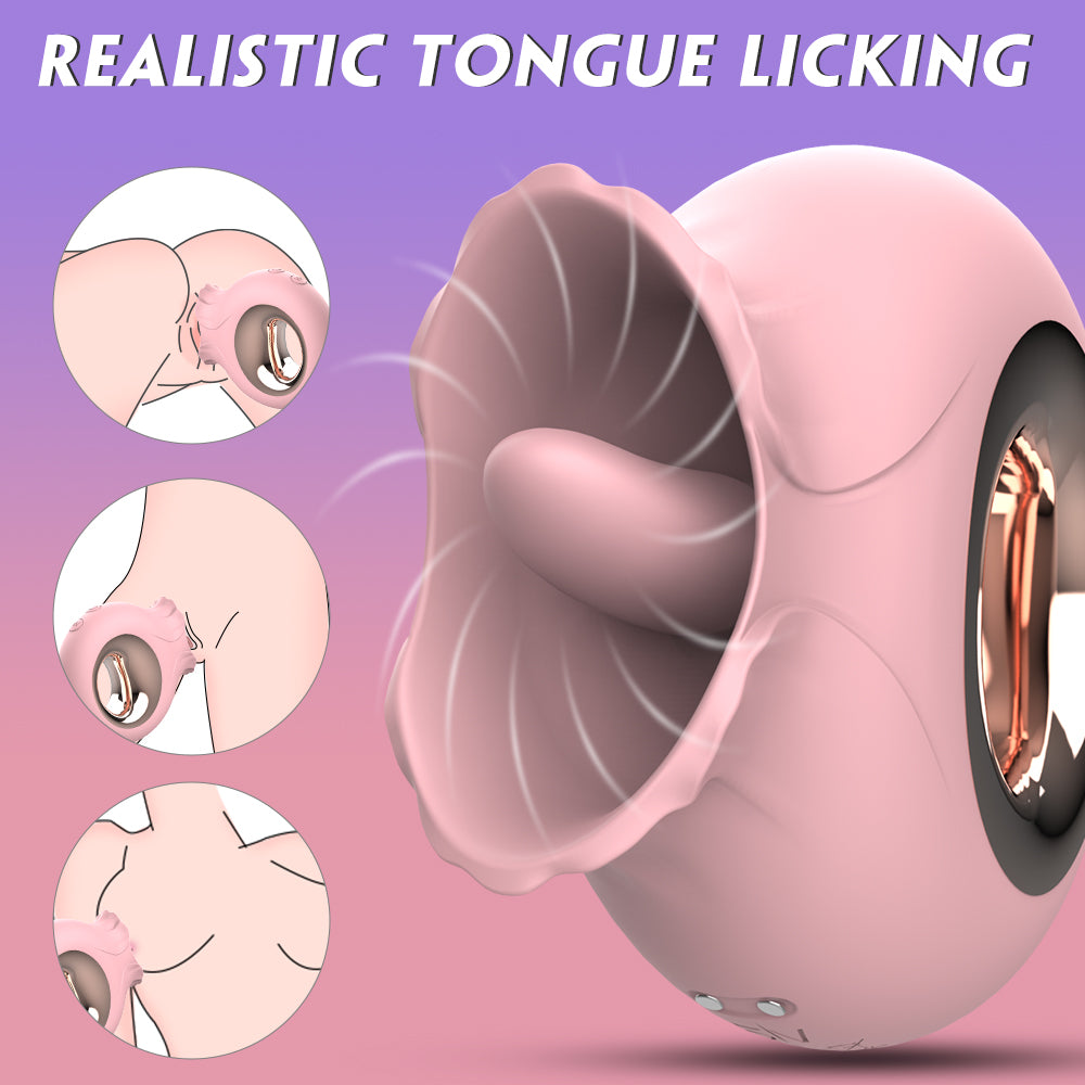 French Kiss Tongue Licking Vibrator