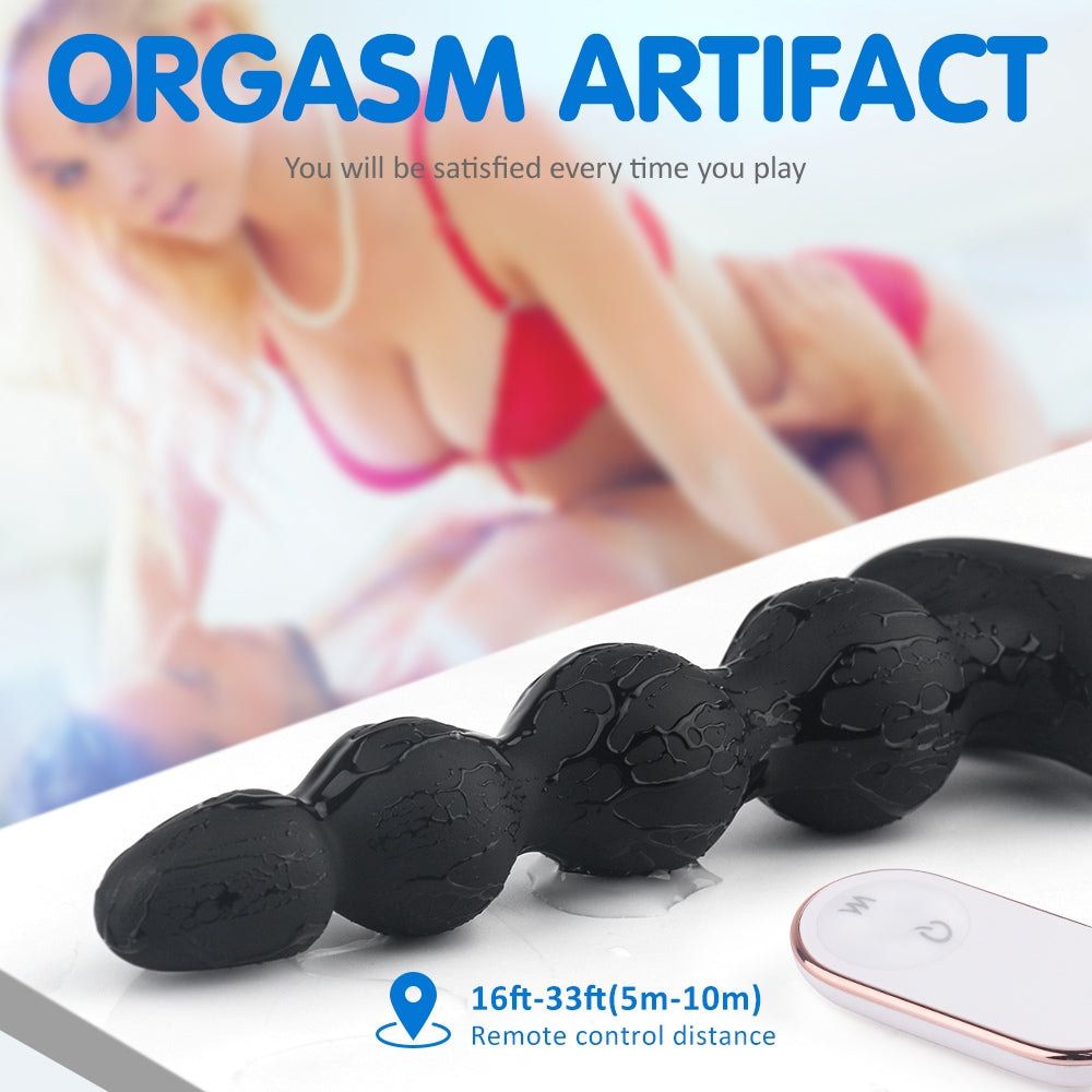 Andrew Beaded Vibrating Anal Plug