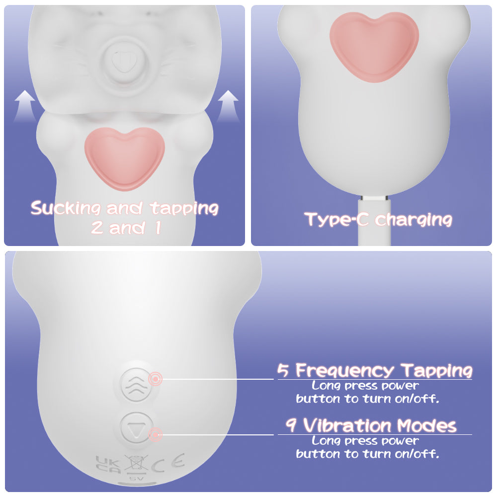 Lucky Cat Suction, Tapping & Vibrating Egg