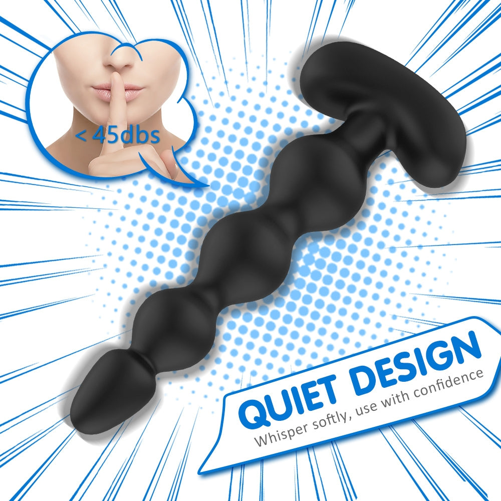 Andrew Beaded Vibrating Anal Plug