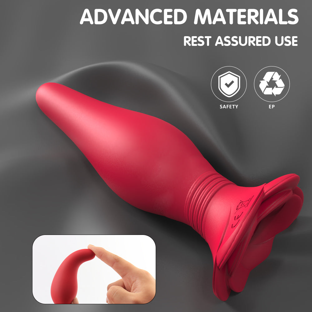 Frenzier Rose Vibrating Anal Plug Set