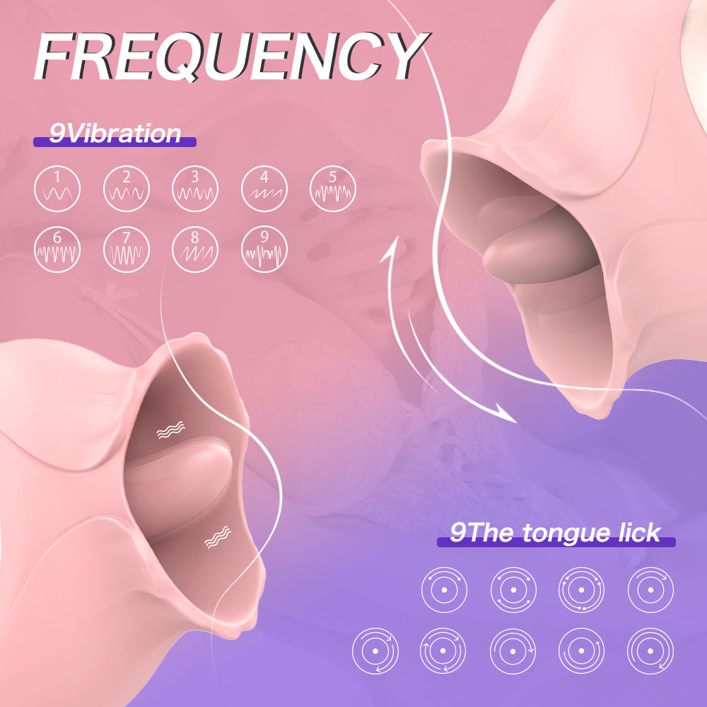 French Kiss Tongue Licking Vibrator