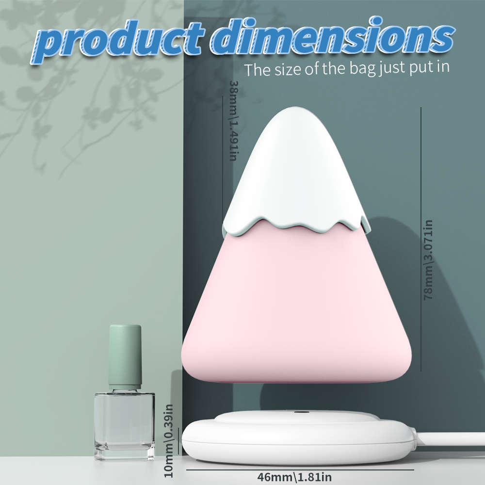 Snow Mountain Suction Vibrator with Night Light