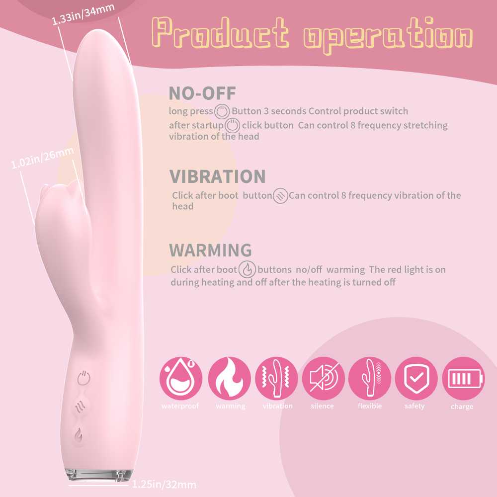 Romance Thrusting & Heating Dual Vibrator