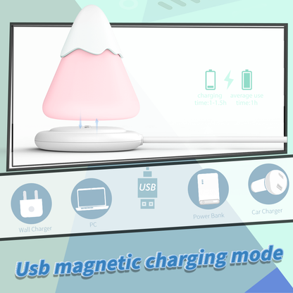 Snow Mountain Suction Vibrator with Night Light